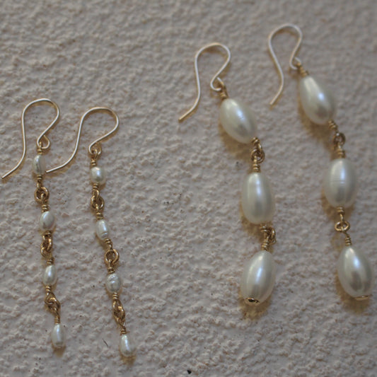 Aphrodite Pearl Drop Earring