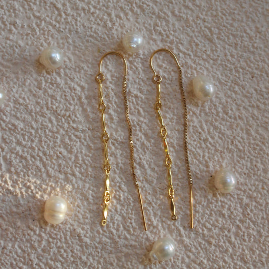 7 Oceans Chain U Bar Threader Earring