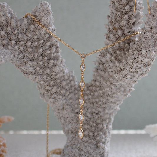 Ohana Gemstone Drop Necklace