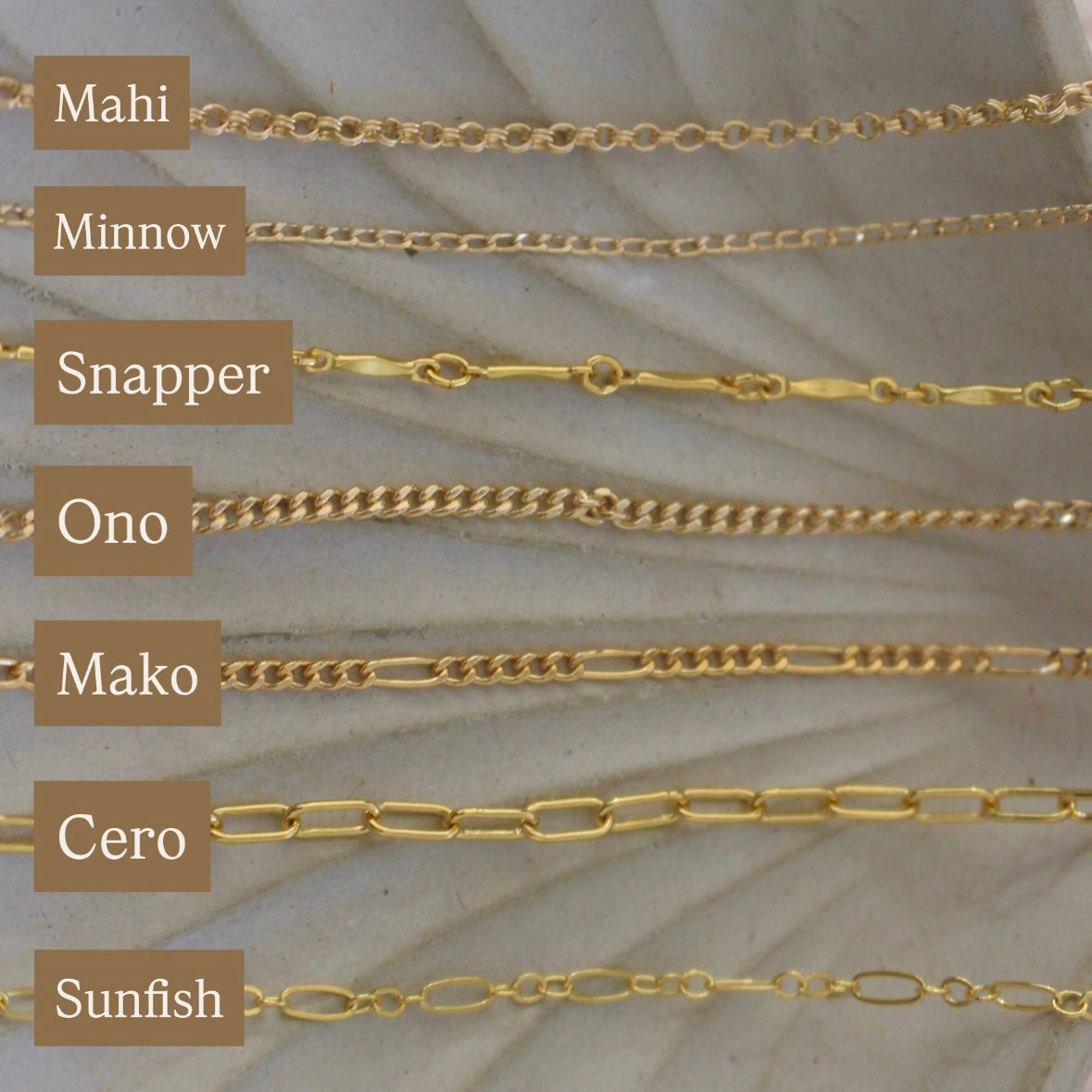 7 Oceans Chain U Bar Threader Earring