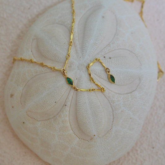 Seraphine Gemstone Lariat Necklace