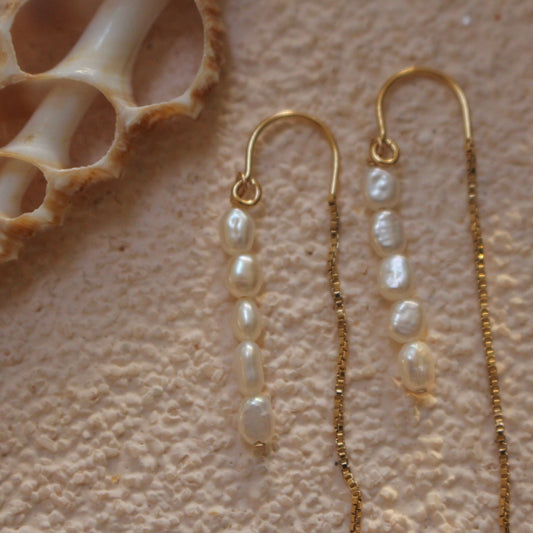 Sirena Pearl Threader Earring