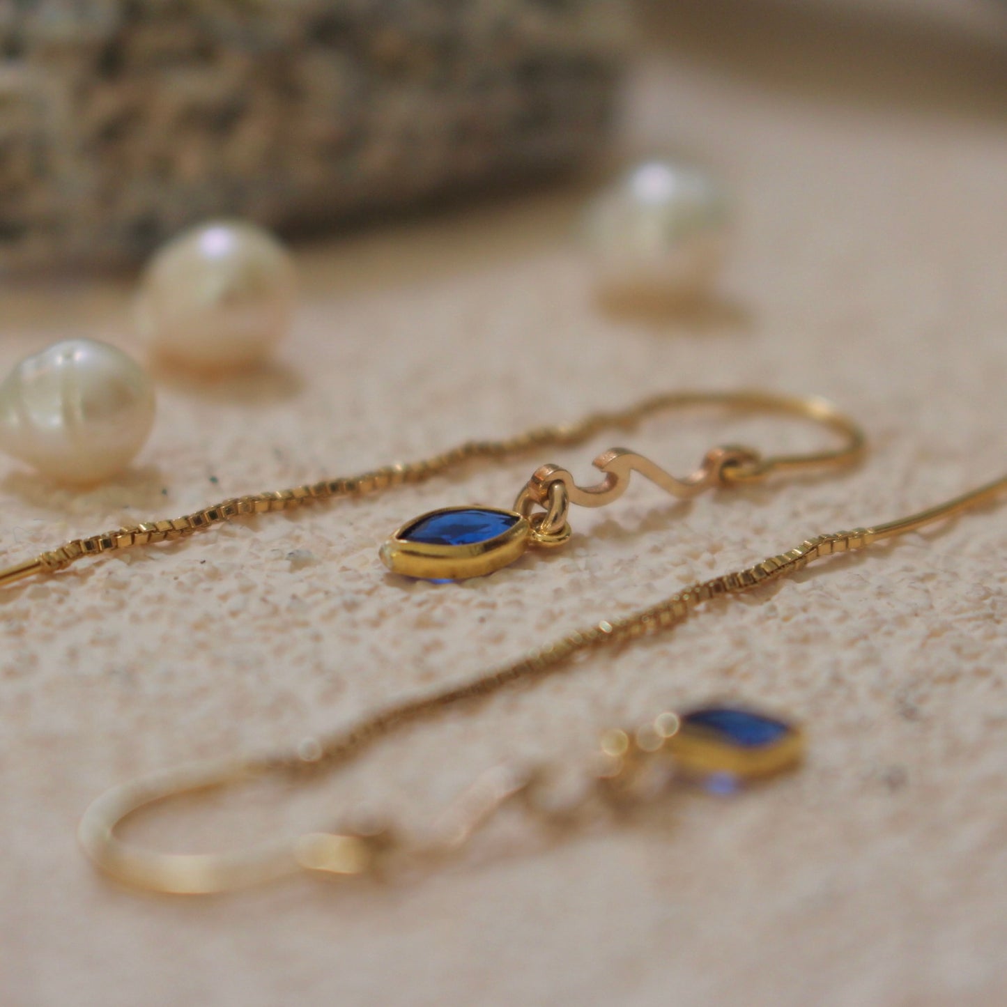 Olita Gemstone Threader Earring