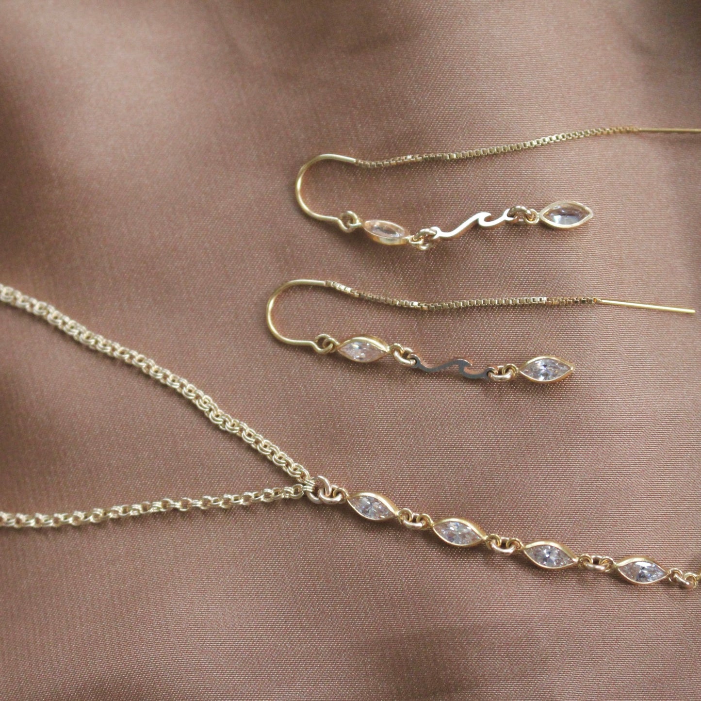 Olita Gemstone Threader Earring