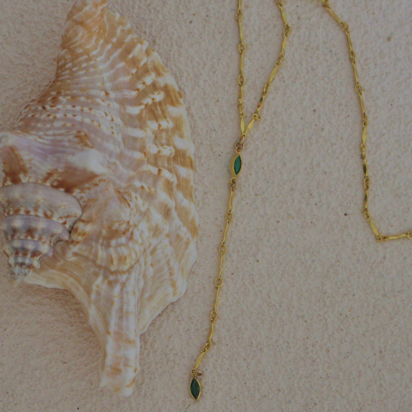 Seraphine Gemstone Lariat Necklace